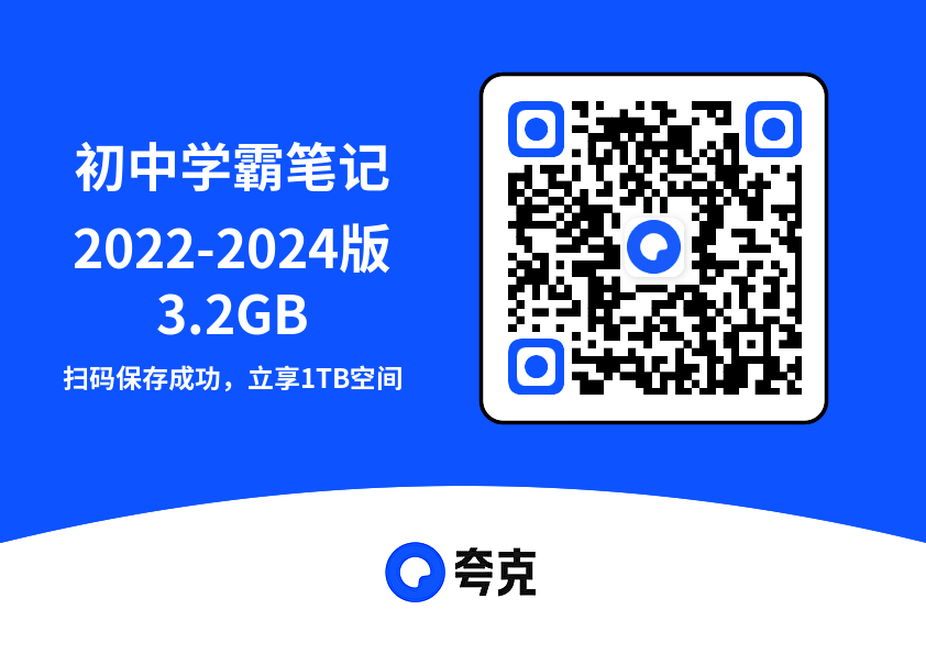 初中学霸笔记2022-2024版3.2GB"网盘下载"