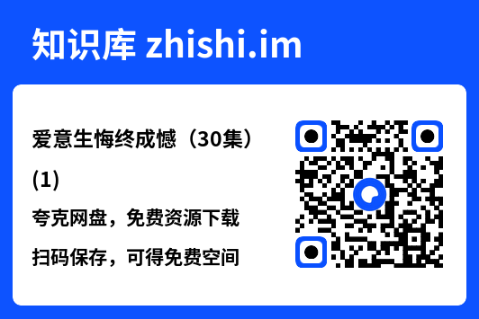 爱意生悔终成憾(30集)(1)"网盘下载"