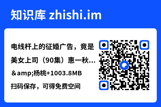 电线杆上的征婚广告,竟是美女上司(90集)惠一秋&杨桃