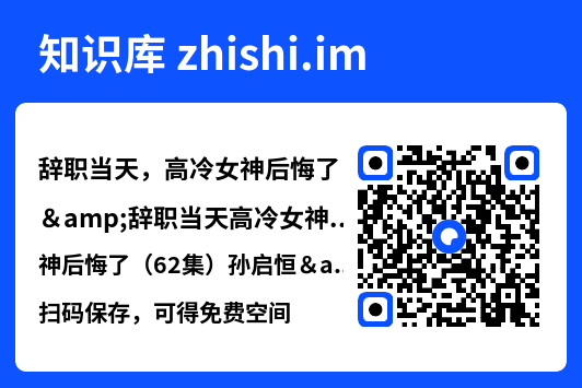 辞职当天，高冷女神后悔了&辞职当天高冷女神后悔了（62集）孙启恒&邹南笙"网盘下载"